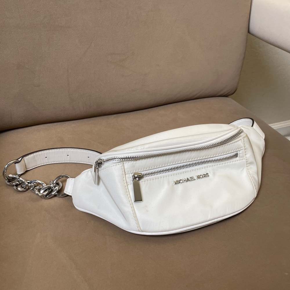 Michael Kors White Belt Bag